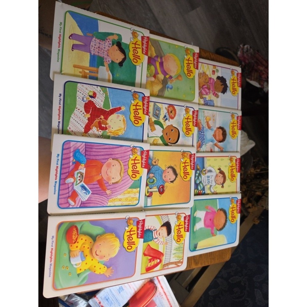 Highlights Hello Magazine‎ for Babies/Toddlers Wipe-Off Tearproof LOT OF 12